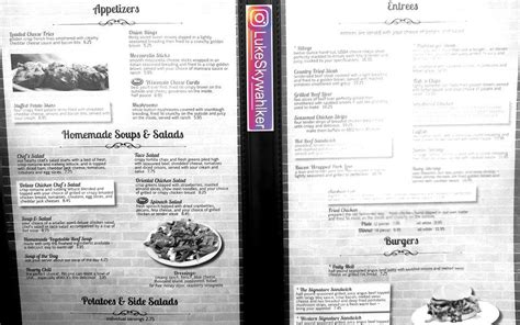 Menu at Busy Corner restaurant, Goodfield