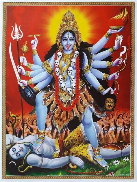 8.5x11 Inch Poster Kali Maa Kaali Mata • $2.20 | Kali mantra, Kali ...