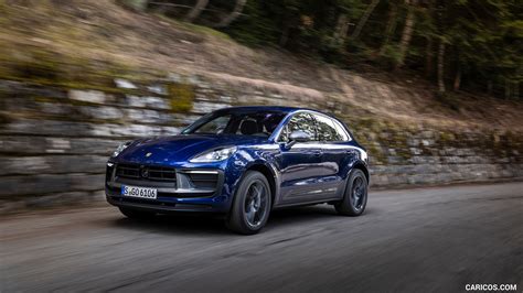 Porsche Macan T | 2023MY (Color: Gentian Blue Metallic) | Front Three ...