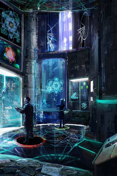 Meta Lab by Callen Desmond | Sci-Fi | 2D | CGSociety | Cyberpunk city ...