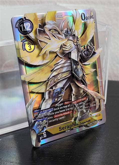 Seraphimon 3D card art. My first from Digimon TCG! : r/digimon