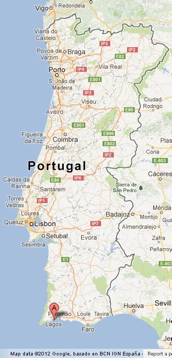 Lagos on Map of Portugal - World Easy Guides