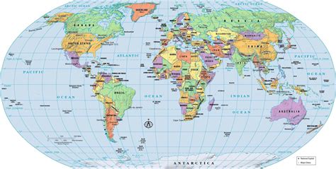 World Map Printable With Country Names