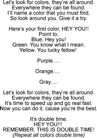 Colors: Action Song for Teaching Children to Identify Colors