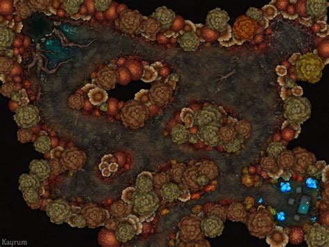 Tainted Mushroom Forest Grove | Inkarnate - Create Fantasy Maps Online