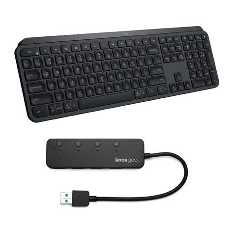 Logitech MX Keys Wireless Keyboard with 4-Port USB Hub - Walmart.com