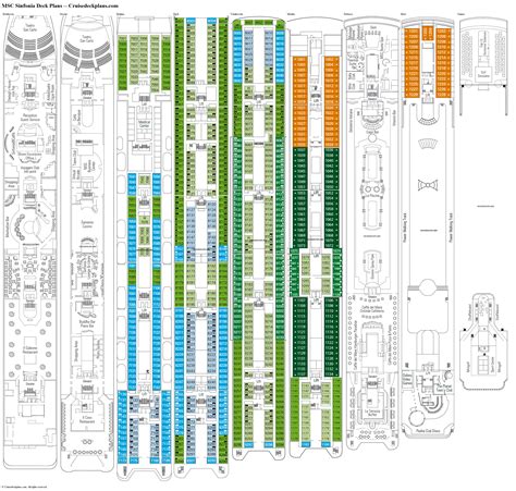 MSC Sinfonia Deck Plans, Diagrams, Pictures, Video