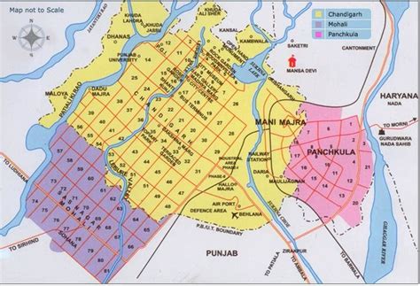 Map of tri-city connected (Panchkula-ChandigarhMohali) | Download ...