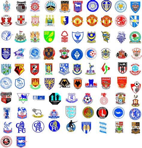 England Premier Football Soccer Teams logos CDR / SVG/ PDF / | Etsy