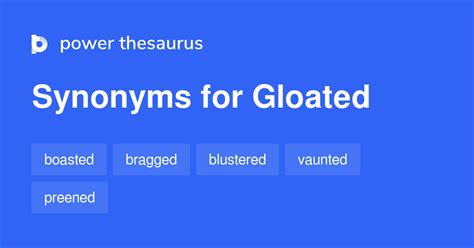 Gloated synonyms - 201 Words and Phrases for Gloated