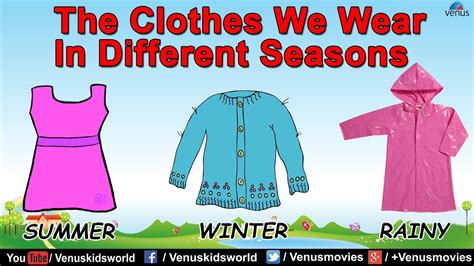 The Clothes We Wear In Different Seasons - YouTube