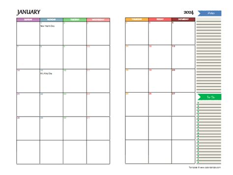 2024 Blank Printable Calendar Pages Template - Jewish Holidays 2024 ...