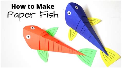 How to Make Paper Fish Craft for Kids - YouTube