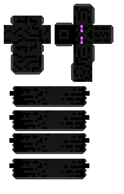 Enderman Papercraft Markings Minecraft | Images and Photos finder