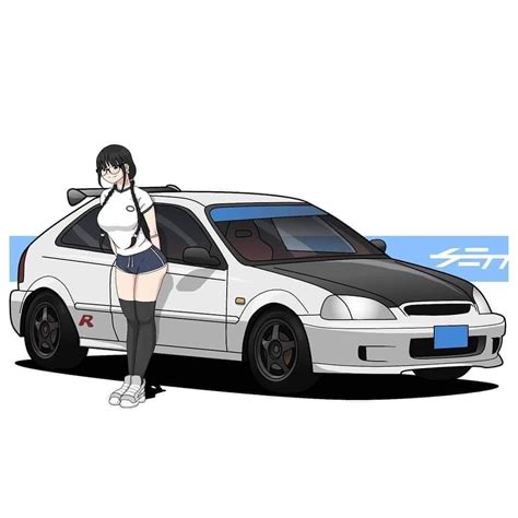 Anime Honda Civic