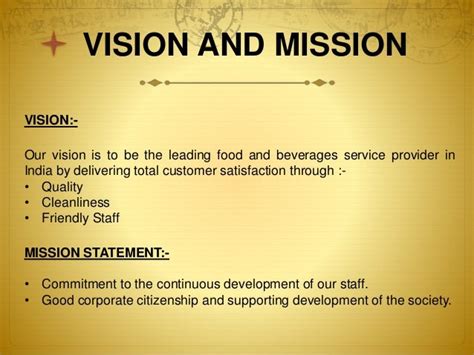 coffee shop mission statement examples