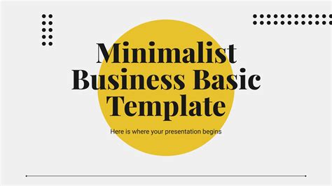 Minimalist Business Basic Template | Google Slides & PPT