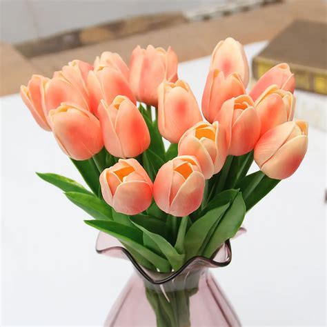 Aliexpress.com : Buy Tulip Flowers 31pcs/lot PU Mini Artificial Flower ...