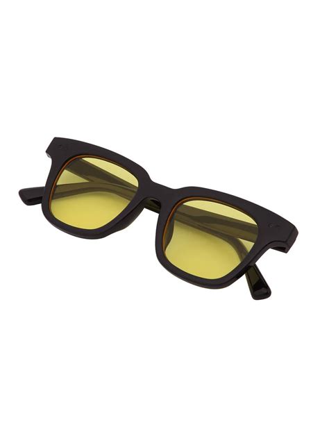 Yellow Lenses Square Fashion Sunglasses -SheIn(Sheinside)