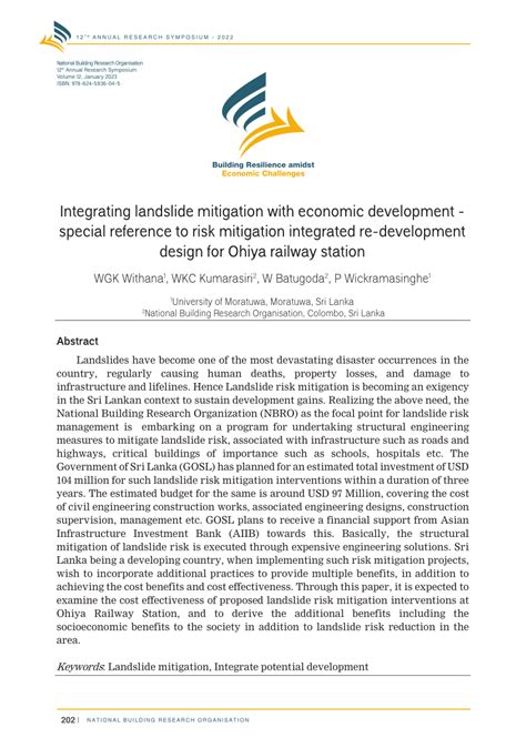 (PDF) Integrating landslide mitigation with economic development ...