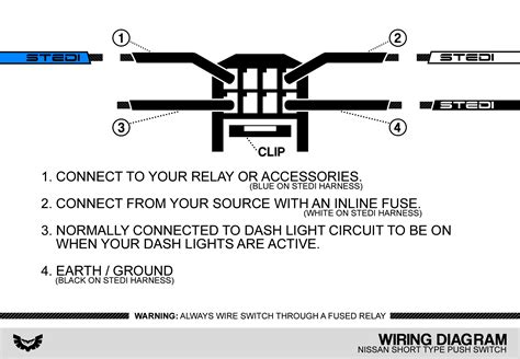 Nissan Short Type Push Switch wiring diagram – STEDI