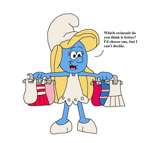 Smurfette's Swimsuit Choice by HunterxColleen on DeviantArt