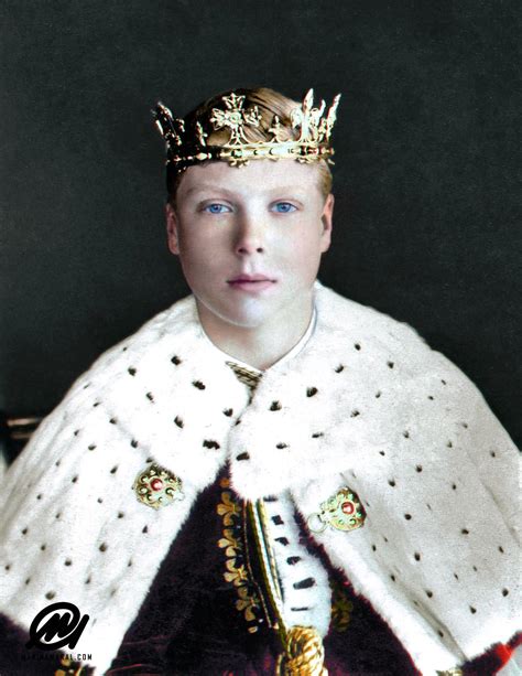 Prince Edward, later King Edward VIII, dressed in an ermine gown, 1911 ...