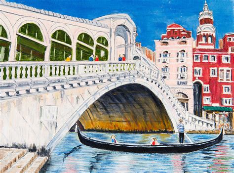 Rialto Bridge Painting by Laura Richards - Fine Art America