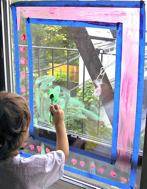 Window Painting: Rainy Day Activity for Kids