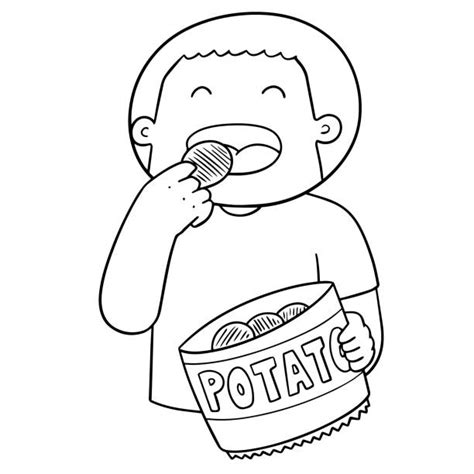 Kids Eating Chips Illustrations, Royalty-Free Vector Graphics & Clip ...