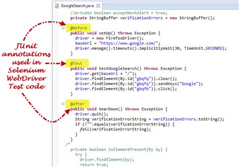 How to use JUnit Annotations in Selenium WebDriver Automation Script