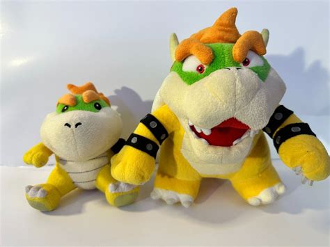 Super Mario Bowser & Jr. Stuffed Plush 2017 8" Little Buddy | #4655657796