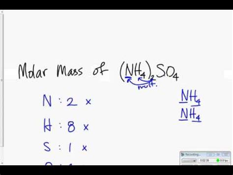 Molar Mass examples - YouTube