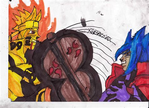 Madara and Naruto Fighting Again by ChahlesXavier on DeviantArt