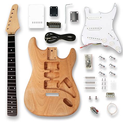 Buy BexGearsDIY Electric Guitar Kits, okoume Body le neck & composite ...