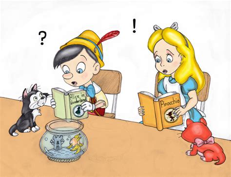 pinocchio and alice - disney crossover Fan Art (20348032) - Fanpop