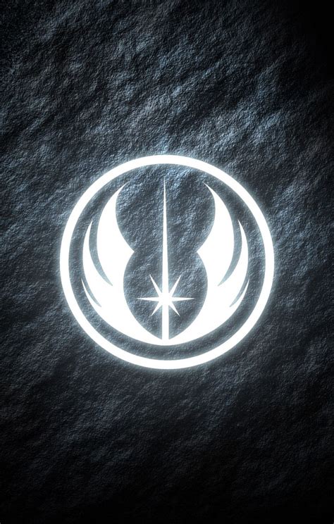 Jedi Order Star Wars phone wallpaper. Glowing symbol. | Star wars ...