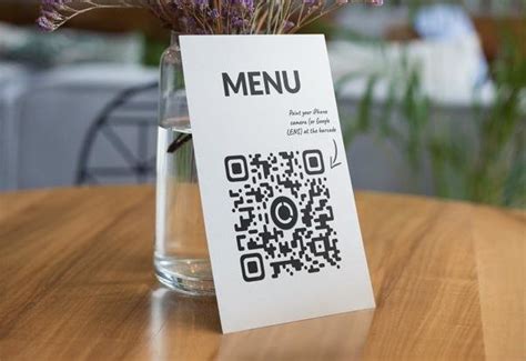 Example of accessing menus with QR code (restaurant and cafe ...