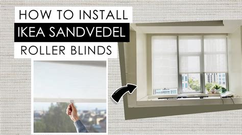 Installing Ikea Sandvedel Roller Blinds (How To) - YouTube