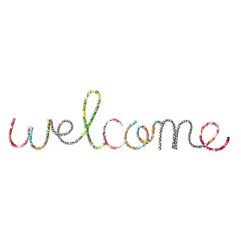 Cape Craftsman Multi-Colored Cursive Welcome Sign - Walmart.com