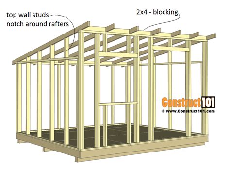 6 x 10 lean to shed plans ~ Learn shed plan dwg