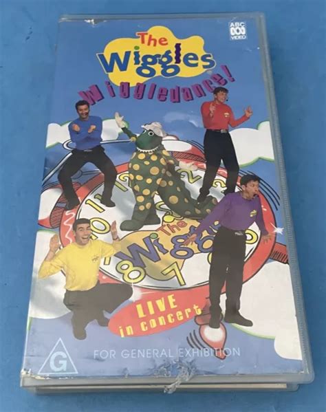 VINTAGE VHS VIDEO The Wiggles Wake Up Jeff 1996 Original Members VGC ...