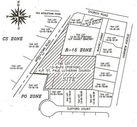 Map of 3 Nanuet Cemeteries - Rockland County, New York