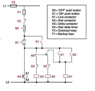 Star Delta Starter Control Wiring Diagram With Timer