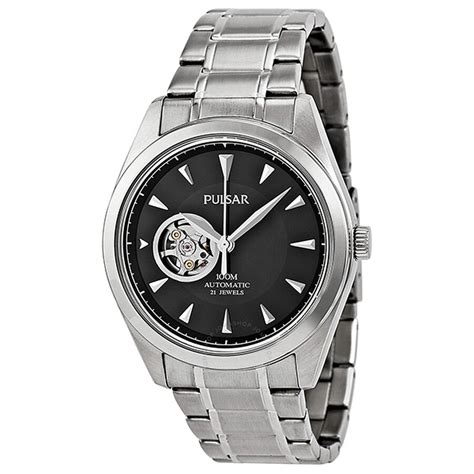 Pulsar Automatic Black Dial Stainless Steel Men's Watch PS2007 - Pulsar ...