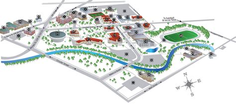 the map of Heidelberg campus | Campus map, Interior signs, Heidelberg ...