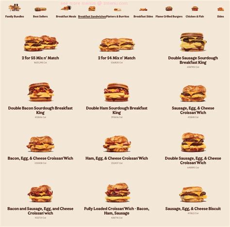 Online Menu of Burger King Restaurant, Thomasville, North Carolina ...