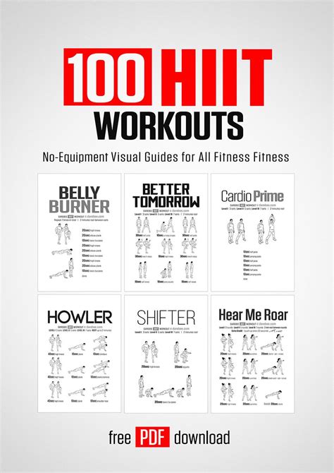 100 HIIT Workouts by DAREBEE #darebee #fitness #workout #hiitworkout # ...