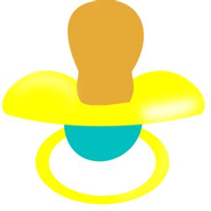 Yellow And Blue Pacifier Clip Art at Clker.com - vector clip art online ...