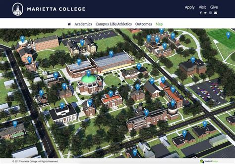 Experience #MariettaCollege with this #interactivemap | Marietta ...